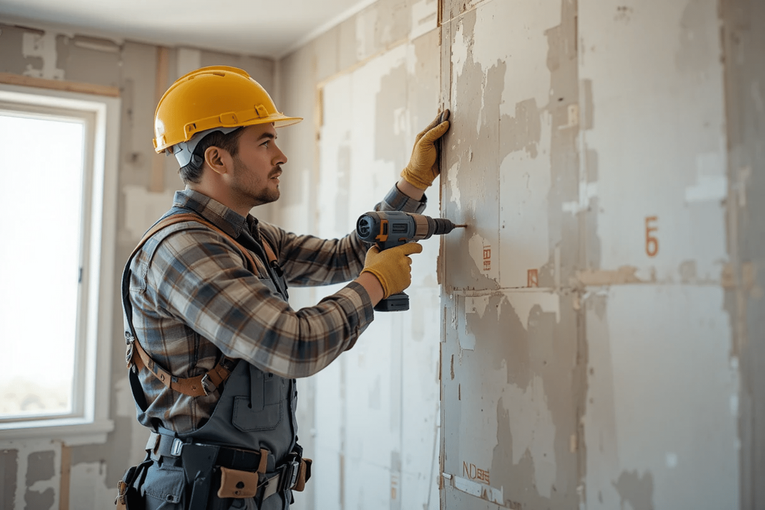doubler un mur avec du placo