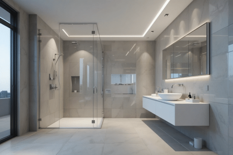 spot dans une douche