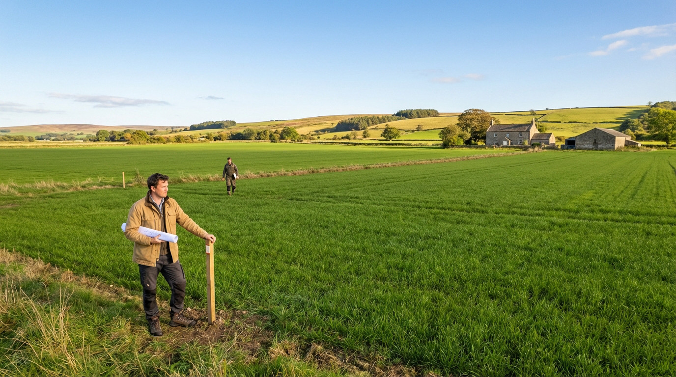 Visual representation of 1 hectare, illustrating a square of 100 meters per side, equivalent to 10,000 m².