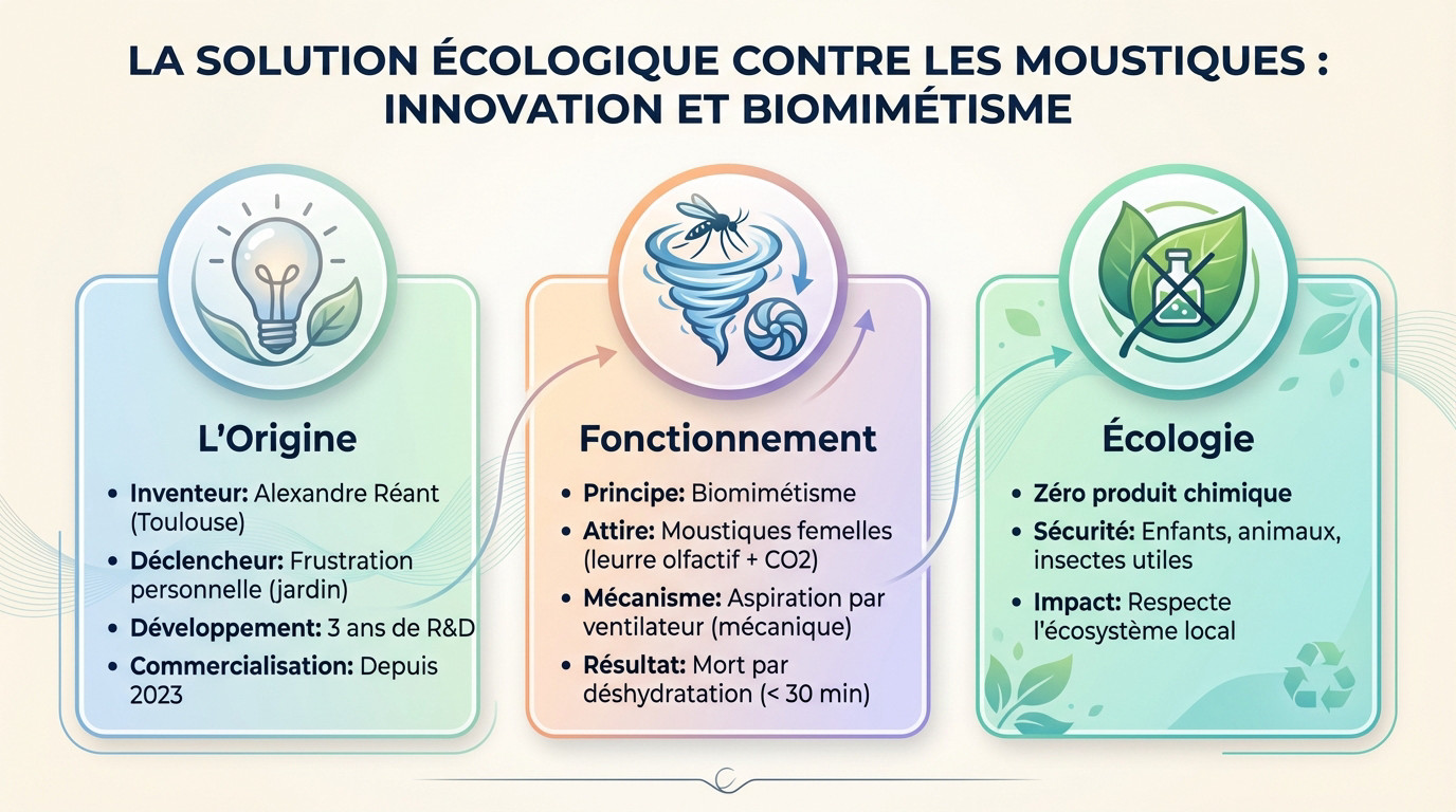 Nomoz Pro dispositif anti-moustiques écologique par biomimétisme